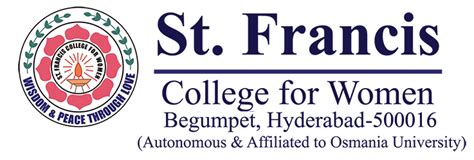 Welcome To St Francis College For Women Begumpet Hyderabad