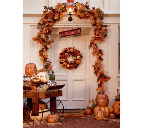 Orange Mercury Glass Pumpkins | Pottery Barn