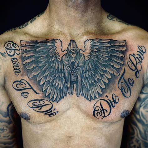 Cross tattoo represents different things to people. 101 Amazing Chest Word Tattoo Ideas That Will Blow Your ...