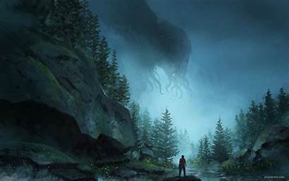 Cthulhu Lovecraft Fantasy Giant Artwork Horror Jjcanvas
