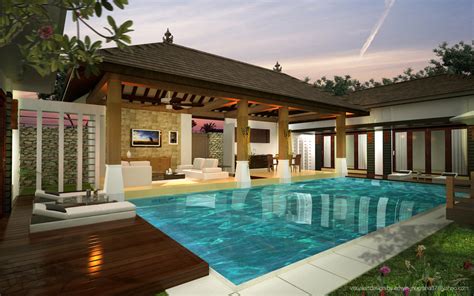 Desain rumah 1 lantai bali modern by titopratama on deviantart via titopratama.deviantart.com. Desain Rumah Bali Tradisional - Desain Terbaru Rumah ...