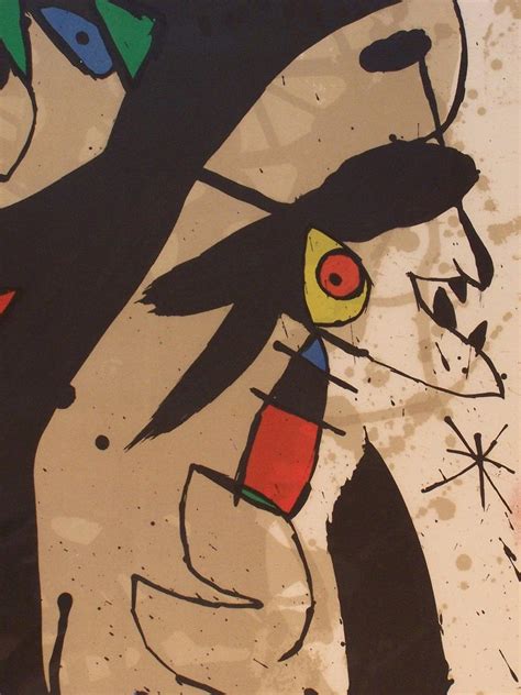 Joan Miro Litho Spanish Surrealism 1973