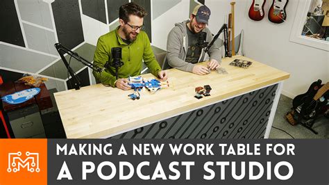 Making a Work Table for Our Podcast Setup - I Like To Make Stuff