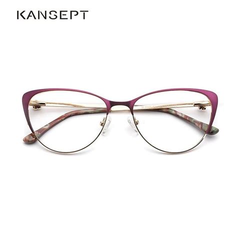 Kansept Metal Women Metal Glasses Frame Cat Eye Eyeglasses Frame 8045 Metal Frame Glasses