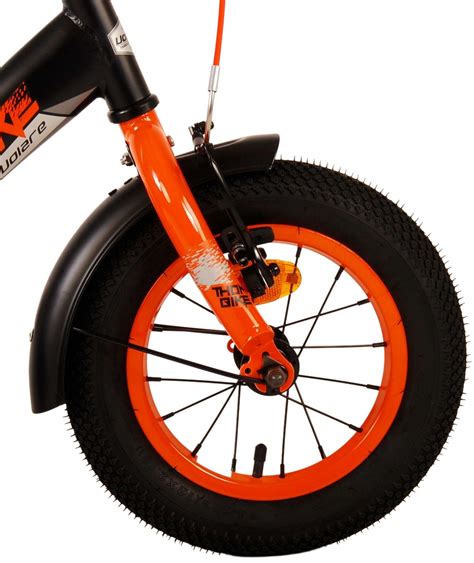 Volare Thombike Childrens Bike Boys 12 Inch Black Orange