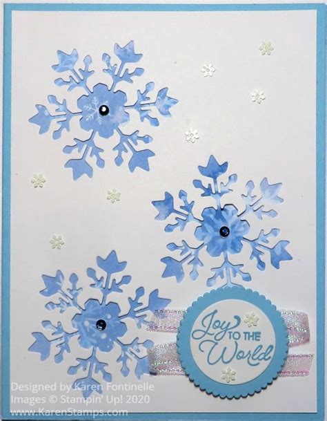 Snowflake Splendor With So Many Snowflakes Dies Stamping With Karen