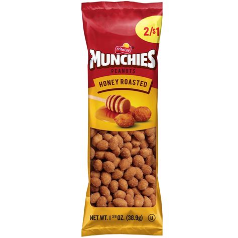 Munchies Honey Roasted Peanuts Oz Bag Walmart Com