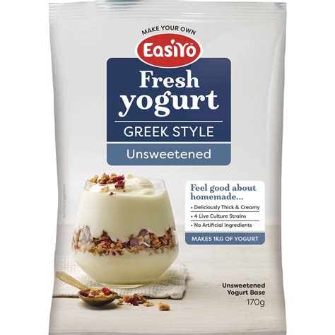 Easiyo Greek Style Unsweetened Yogurt Base 170g Woolworths