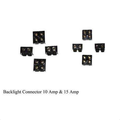 Black 10 Amp 15 Amp Backlight Connector At Best Price In Delhi
