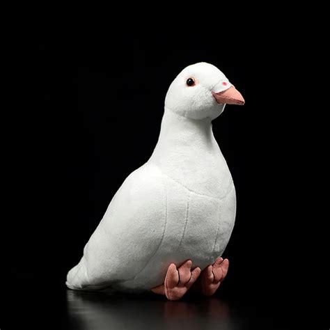 Cute White Pigeons Wild Pigeons Simulation Rock Pigeon Dolls Lovely