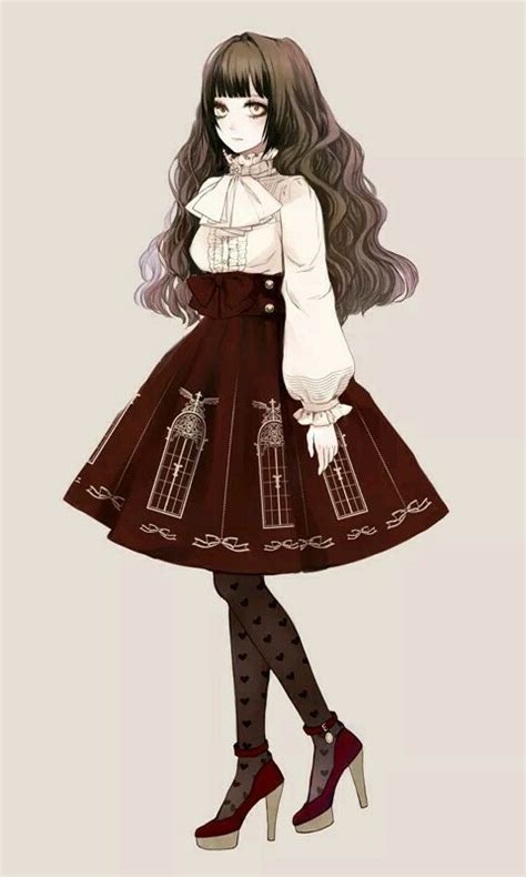 Victorian Anime Girl Dresses Images 2022