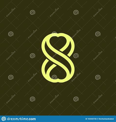 S Love Logo Letter S Symbol Love And S Sign Stock Illustration