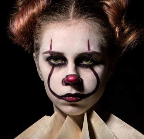 maquillage facile pour halloween femme pennywise clown unique halloween makeup halloween make