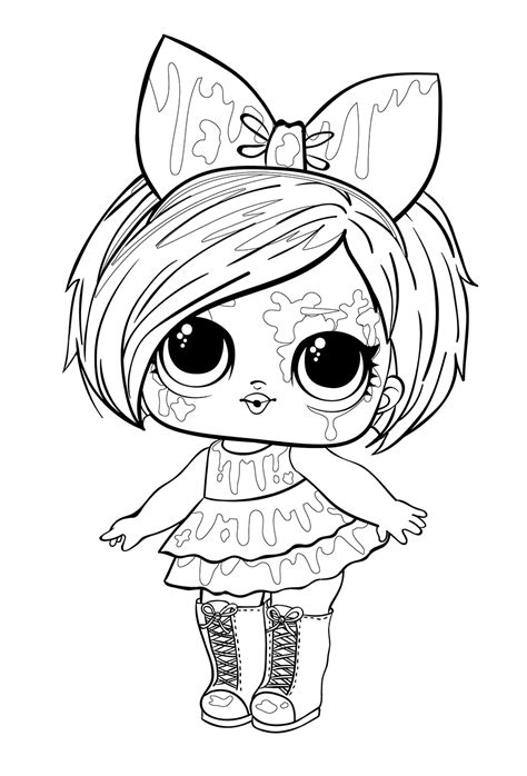 For the real lol dolls visit their. Doll LOL Splatters blot - Coloring pages for you