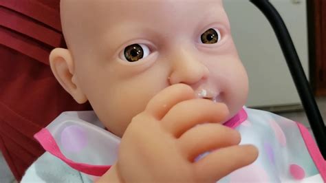 Feeding And Changing Silicone Baby Doll Jaylen Youtube