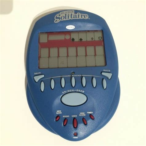 2004 Radica Big Screen Solitaire Handheld Auto Lighted Electronic Game