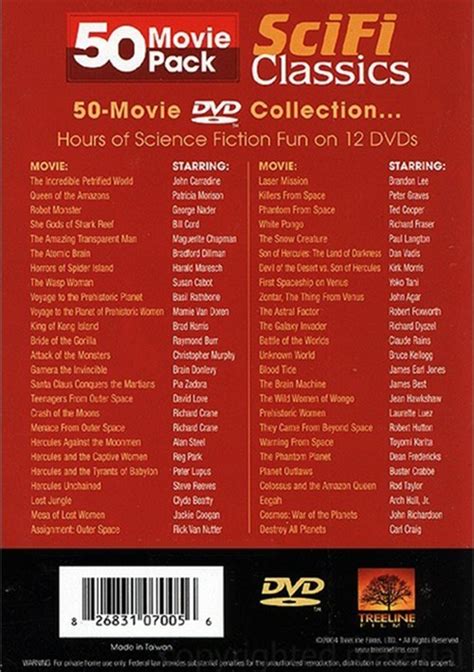 Sci Fi Classics 50 Movie Pack Dvd 2005 Dvd Empire