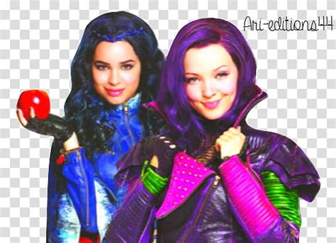 These two icons represent the characters, mal and evie from the movie descendants. Descendants Evie y Mal transparent background PNG clipart | PNGGuru