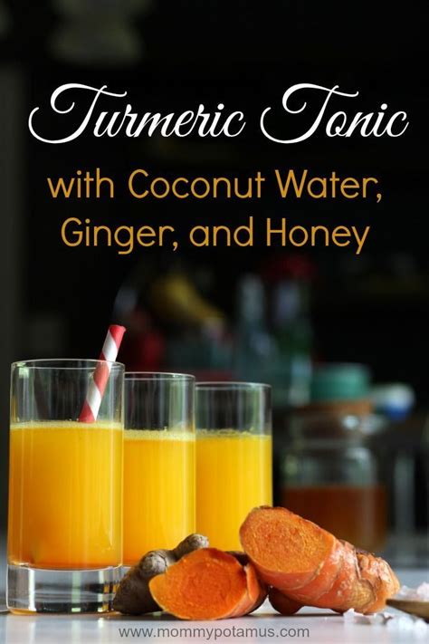 Turmeric Tonic Recipe Turmeric Drink Wellness Shots Ginger Honey