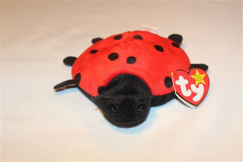Lucky Rare And Vintage Ty Beanie Baby Ladybug Style 4040 Pvc Pellets
