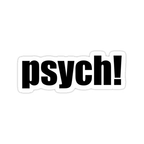Psych Stickers By Wtstablog Redbubble