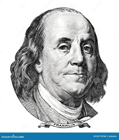 Benjamin Franklin Caricature Royalty Free Stock Image 14653516
