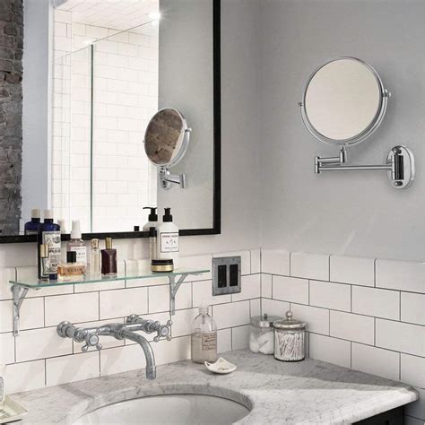 The simplehuman wall mount sensor mirror lights up automatically as your face approaches. Cozzine Wall Mount Makeup Mirror, 7X Magnifying Two Side ...