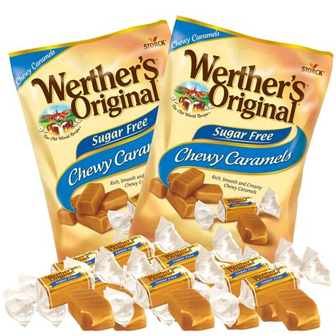 Buy Werthers Original Sugar Free Chewy Caramels Individually Wrapped Candies For Adults Pack