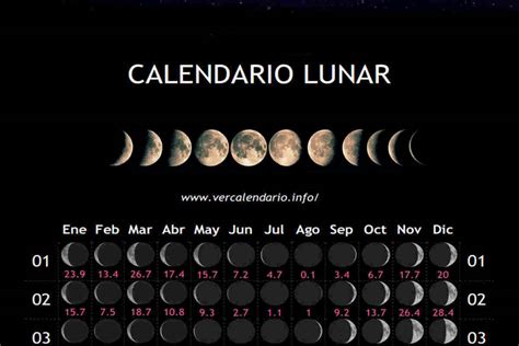 Calendario Lunar Mes Enero Bahr In