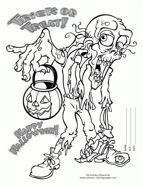 Scary Halloween Colouring Pages Clip Art Library
