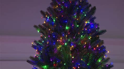 Santas Best 9 Starry Light Microlight Christmas Tree Wflip Leds On