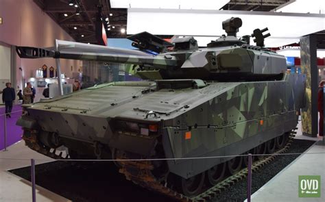Dsei 2021 Cv90 With New D Series Turret Unveiled Overt Defense
