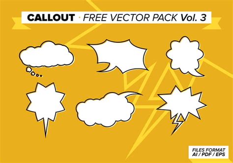 Callout Free Vector Pack Vol 3 Eps Ai Uidownload