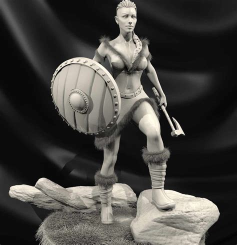 A Female Viking Zbrushcentral