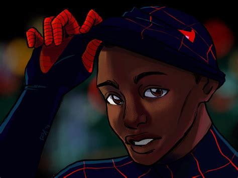 My Friend Told Me To Post My Recent Miles Morales Fan Art Here So I