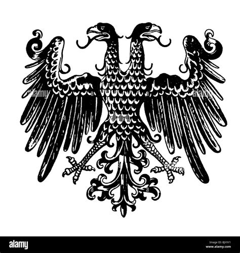 Heraldik Embleme Deutsches Reich Doppelköpfiger Adler 1848