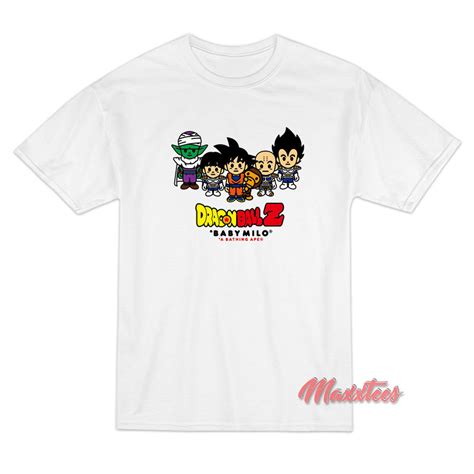 Available exclusively in store at unknwn. Dragon Ball Z Baby Milo Bape T-Shirt - Maxxtees.com