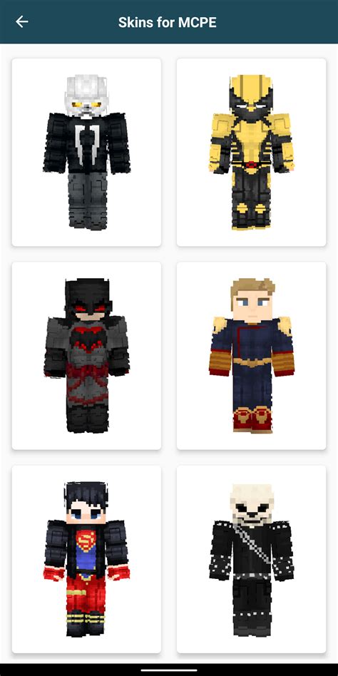 Superhero Skins For Minecraft For Android Download