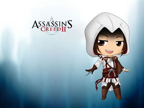 ACII Chibi Ezio Wall Assassins Creed Assassins Creed Art Chibi