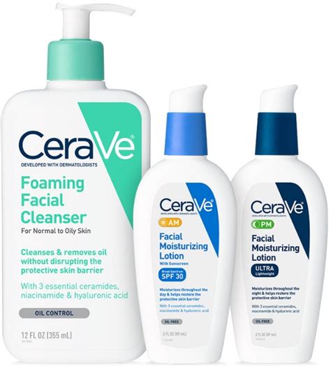 Cerave Daily Skincare For Oily Skin Foaming Face Wash Am Face