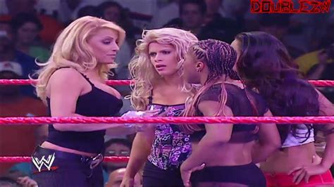 Victoria Stacy Keibler And Nidia Vs Molly Holly Jazz And Gail Kim