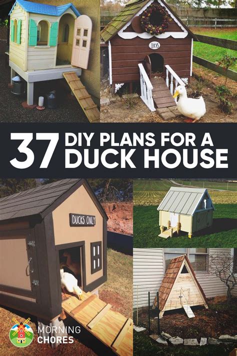 Install door hinges and door handle to the door and install. 37 Free DIY Duck House / Coop Plans & Ideas that You Can ...