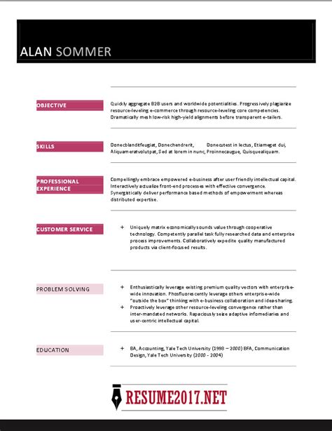 20+ resume templates designed with career experts. RESUME FORMAT 2017 - 16 free to download word templates
