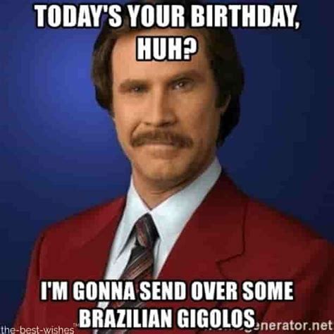 Ron Burgundy Birthday Memes Memestund