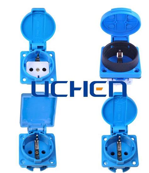 European Waterproof Socket Ip44 Uchen Technical