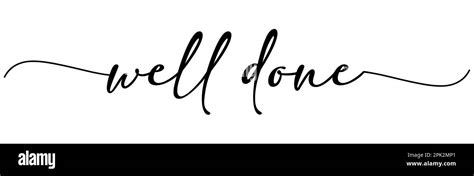 Well Done Card Hand Drawn Positive Quote Modern Brush Calligraphy