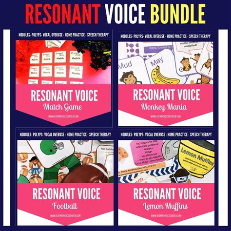 Resonant Voice Therapy Bundle For Speech Therapy A Tempo Voice Center