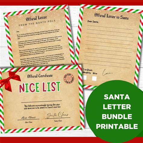 Kids Letter To Santa Santa Claus Letter To Santa Letter Christmas