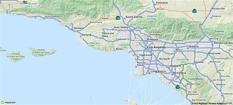 Map Of California Mapquest Woodland Hills California Map