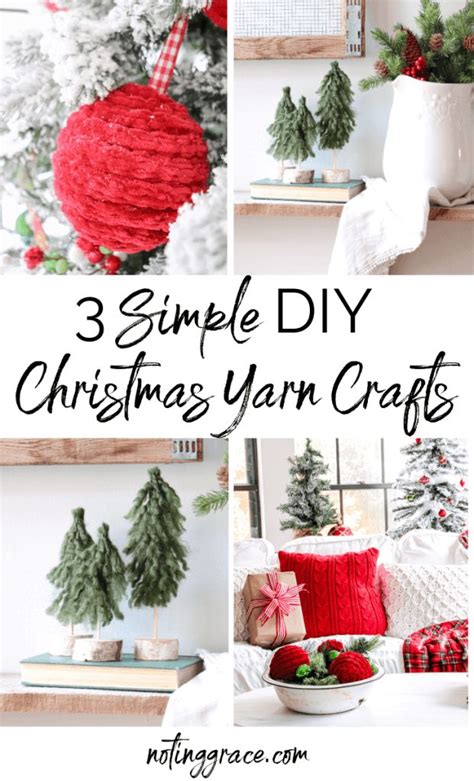 Simple Diy Christmas Yarn Crafts Christmas Yarn Crafts Christmas
